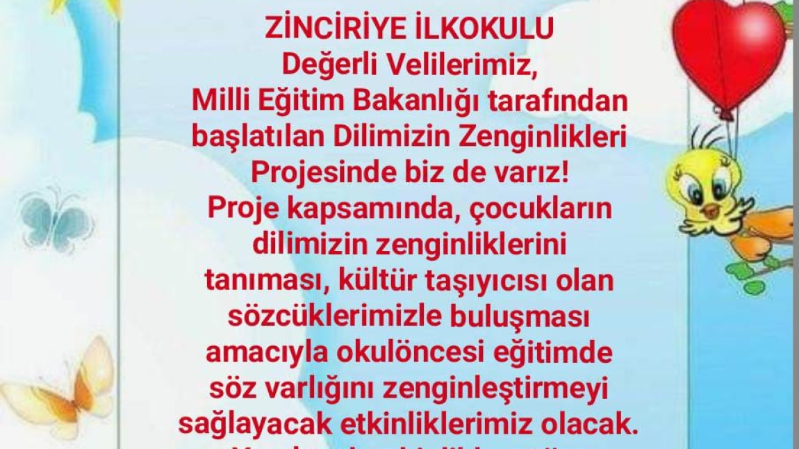 Dilimizin Zenginlikleri Projesi Kapsamında Eylem adımı 3.1:Proje ile ilgili ailelerin bilgilendirilme sürecinde broşür hazırlandı. 